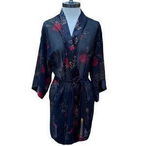 Vintage California Dynasty Asian Inspired Kimono Robe Medium Large Women’s
